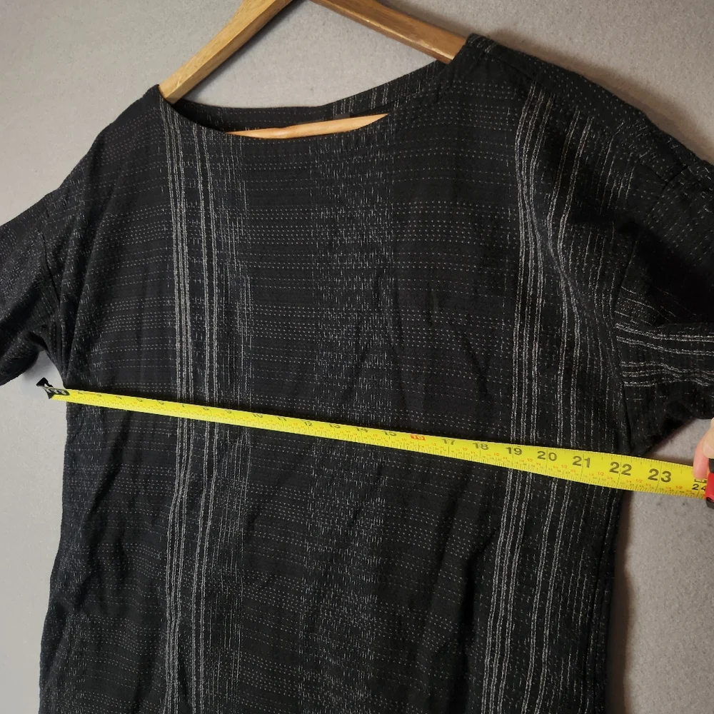 Eileen Fisher Project Dress And Jacket Set Size Medium Black Textured Weave - Picture 13 of 14